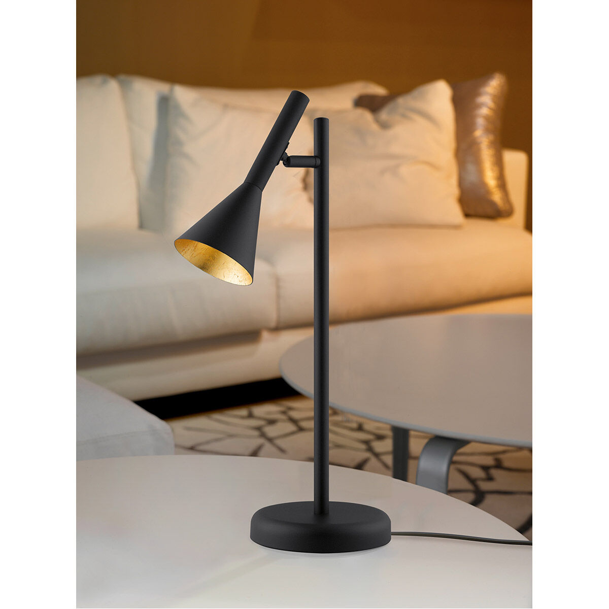 Cortaderas 18.5 inch 10 watt Black Table Lamp Portable Light